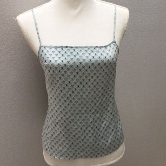Victoria’s Secret Satin Camisole XSmall. Green print - Picture 1 of 5